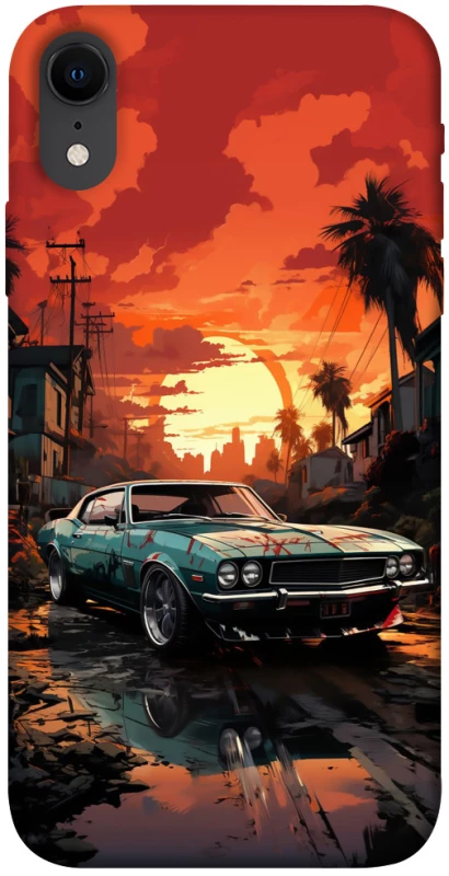 Чохол на Apple iPhone XR (6.1") Car at sunset фото 1 з 1