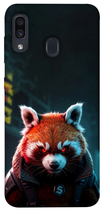 Чохол на Samsung Galaxy A20 / A30 Cyber Red Panda фото 1 з 1