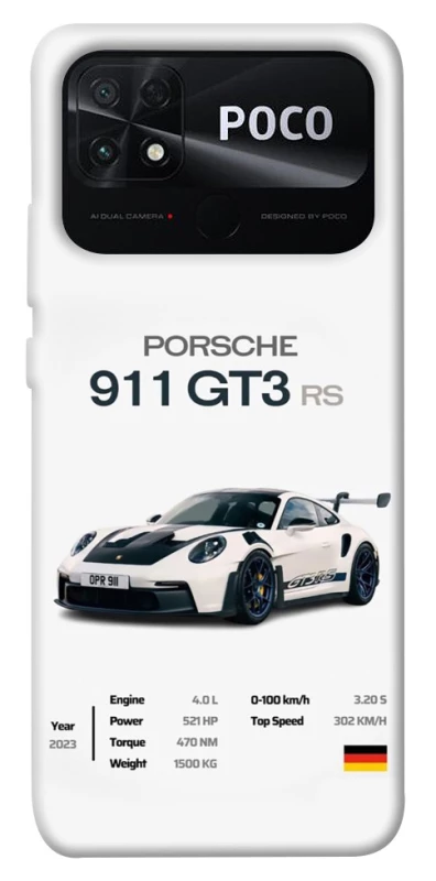 Чохол на Xiaomi Poco C40 Porsche 911 GT3 фото 1 з 1