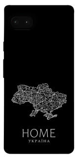 Чохол на Google Pixel 7a Ukraine black map фото 1 з 1