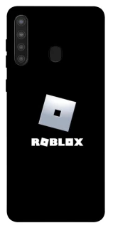 Чехол на Samsung Galaxy A21 Roblox logo black фото 1 из 1