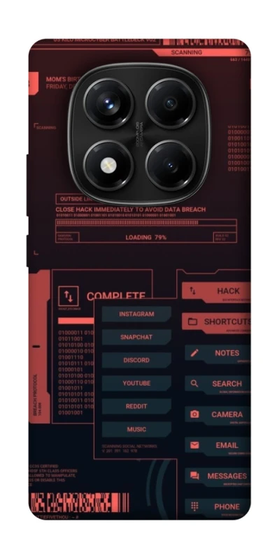 Чохол на Xiaomi Redmi Note 14 Pro 4G Attention фото 1 з 1