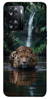 Чехол на Oppo A57s Leopard in water фото 1 из 1