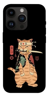 Чохол на Apple iPhone 14 Pro (6.1") Кіт-самурай фото 1 з 1