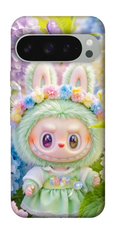 Чохол на Google Pixel 10 Pro XL Labubu & Flowers ver.2 фото 1 з 1