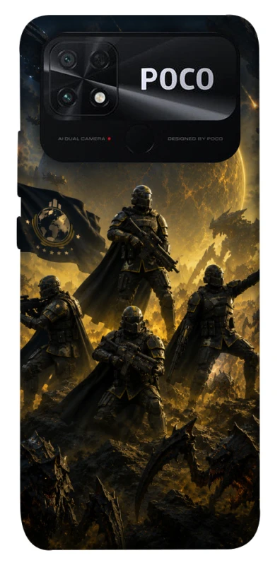 Чохол на Xiaomi Poco C40 HELLDIVERS ver.2 фото 1 з 1