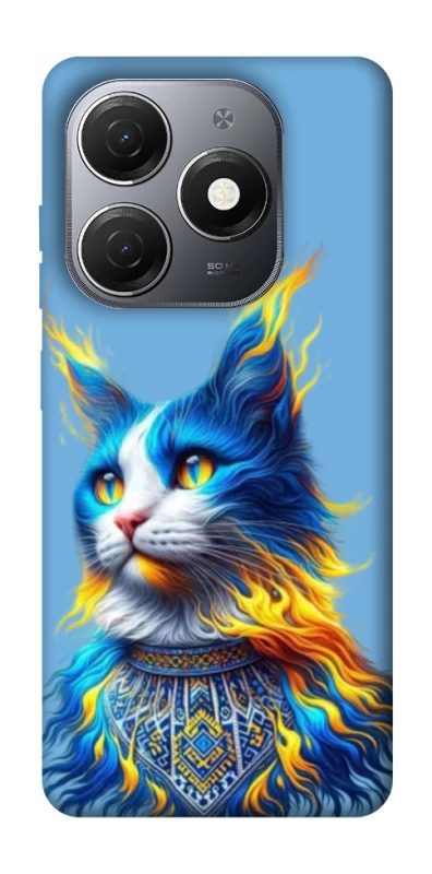 Чохол на TECNO Spark 20 Кіт патріот фото 1 з 1