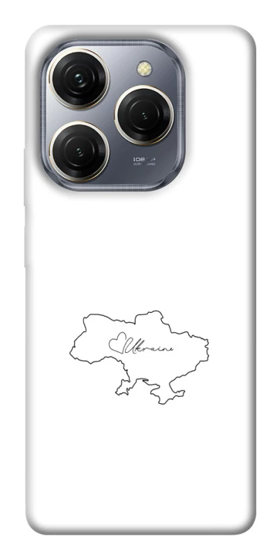 Чохол на TECNO Spark 20 Pro Ukraine map фото 1 з 1