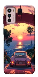 Чохол на Motorola Moto G42 Porsche at sunset фото 1 з 1