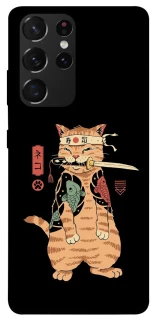 Чехол на Samsung Galaxy S21 Ultra Кот-самурай фото 1 из 1