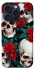 Чохол на Apple iPhone 15 Pro (6.1") skull and rose фото 1 з 1