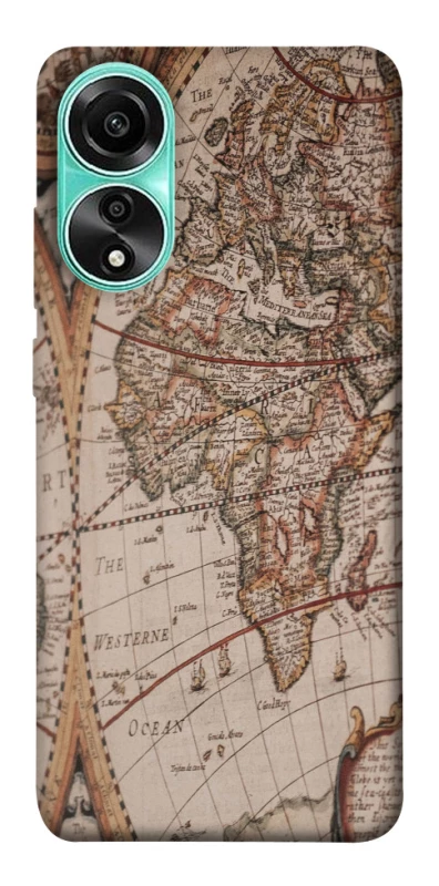 Чехол на Oppo A78 4G Карта путешествий фото 1 из 1