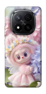 Чохол на Xiaomi Redmi Note 14 Pro+ 5G Labubu & Flowers ver.1 фото 1 з 1