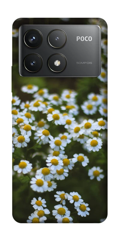 Чохол на Xiaomi Poco F6 Pro Ромашки v13 фото 1 з 1