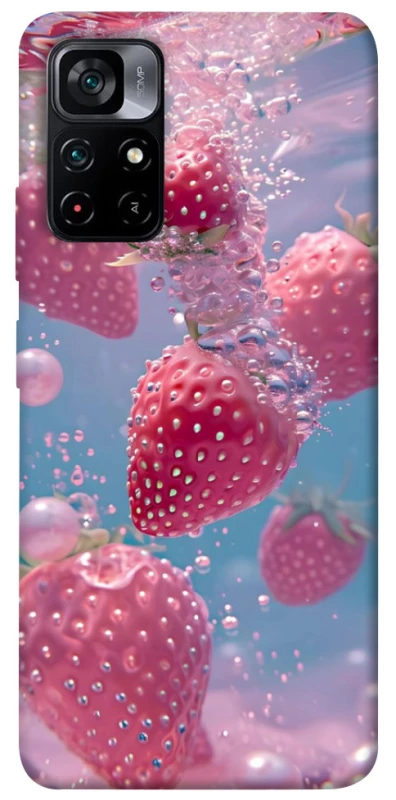 Чохол на Xiaomi Poco M4 Pro 5G Полуниця в воді фото 1 з 1