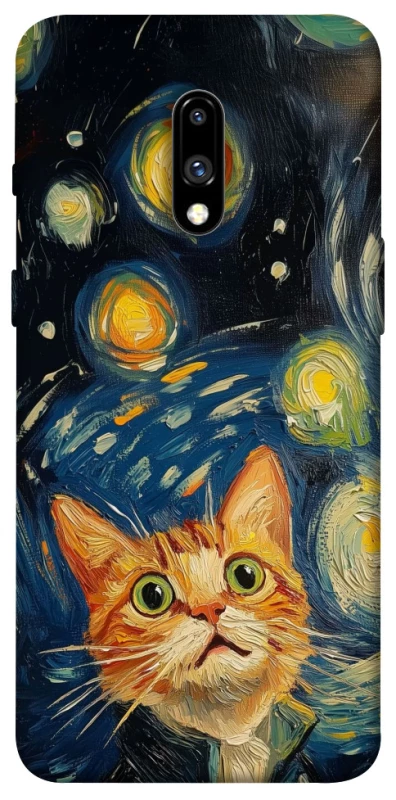 Чохол на OnePlus 7 paint cat фото 1 з 1