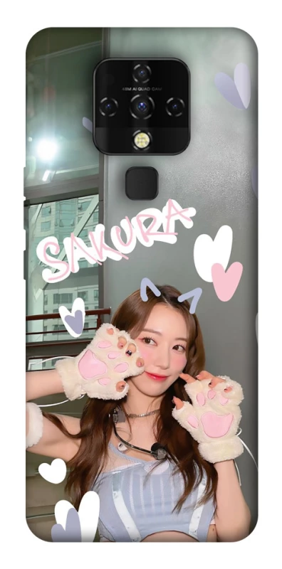 Чохол на TECNO Camon 16 SE Sakura - LE SSERAFIM фото 1 з 1