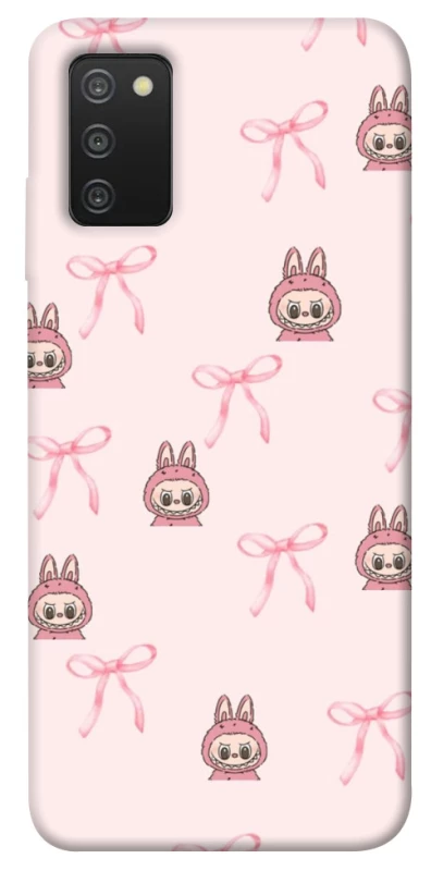 Чохол на Samsung Galaxy A03s Pink bows and Labubus фото 1 з 1
