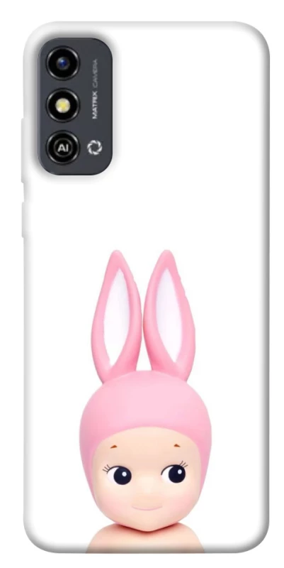 Чехол на ZTE Blade A53 Minimal Bunny Peek фото 1 из 1