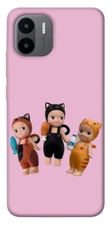 Чохол на Xiaomi Redmi A1+ / Poco C50 / A2+ Cat Cafe Trio фото 1 з 1