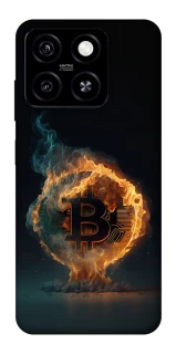 Чохол на ZTE Blade A55 4G Fire Bitcoin фото 1 з 1