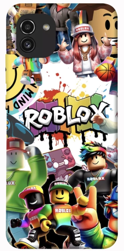 Чохол на Samsung Galaxy A03 Roblox Characters Collage фото 1 з 1