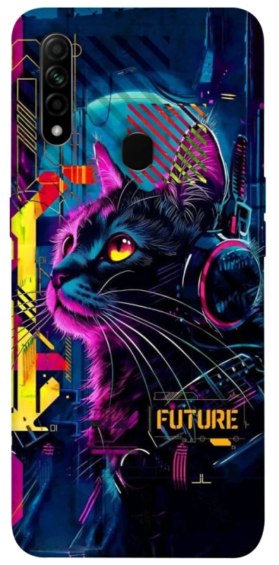 Чохол на Oppo A31 Cyber Cat v2 фото 1 з 1