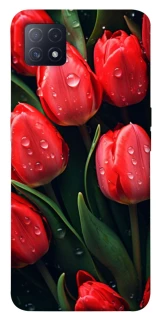 Чохол на Oppo A72 5G / A73 5G Червоні тюльпани фото 1 з 1
