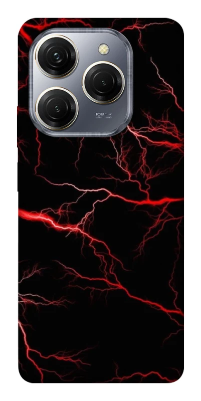 Чехол на TECNO Spark 20 Pro Красная молния фото 1 из 1