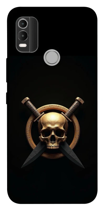 Чохол на Nokia C21 Plus Golden Skull фото 1 з 1