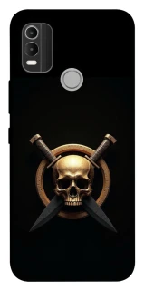 Чохол на Nokia C21 Plus Golden Skull фото 1 з 1