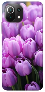 Чохол на Xiaomi Mi 11 Lite Фіолетові тюльпани фото 1 з 1