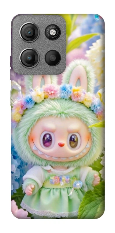 Чехол на Motorola Moto G15 4G Labubu & Flowers ver.2 фото 1 из 1