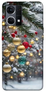 Чехол на Oppo Reno 7 4G Новогодний v48 фото 1 из 1