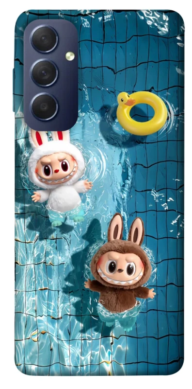 Чохол на Samsung Galaxy M54 5G Labubu in the pool фото 1 з 1