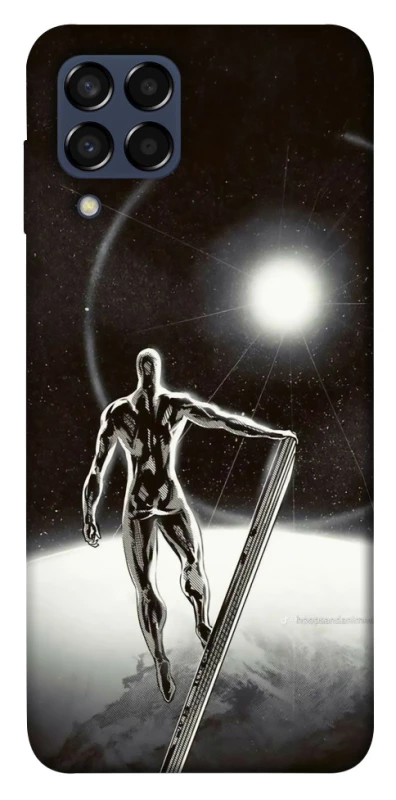 Чехол на Samsung Galaxy M33 5G Серебряный сёрфер фото 1 из 1