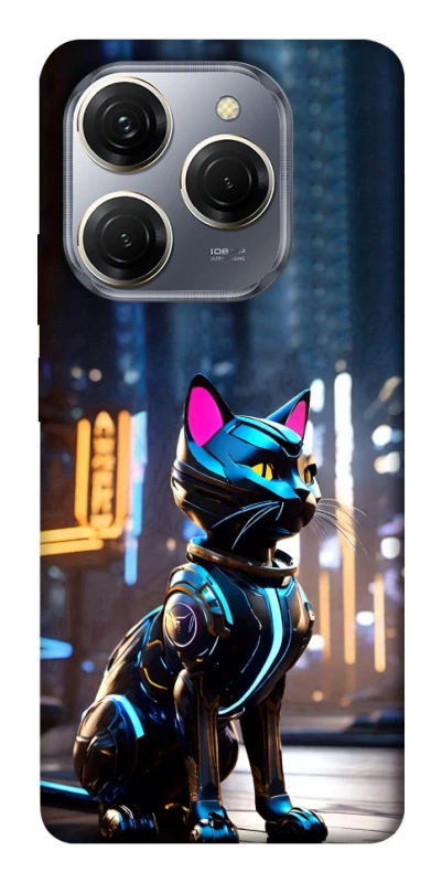 Чохол на TECNO Spark 20 Pro Cyber cat фото 1 з 1