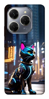 Чохол на TECNO Spark 20 Pro Cyber cat фото 1 з 1
