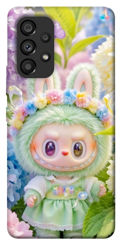 Чохол на Samsung Galaxy A53 5G Labubu & Flowers ver.2 фото 1 з 1