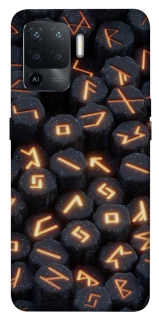 Чехол на Oppo Reno 5 Lite Огненые руны фото 1 из 1