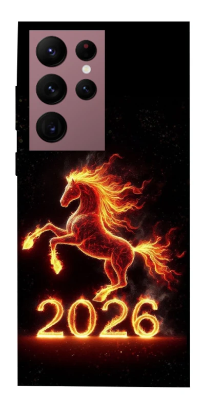 Чохол на Samsung Galaxy S22 Ultra Red Fire Horse ver.1 фото 1 з 1