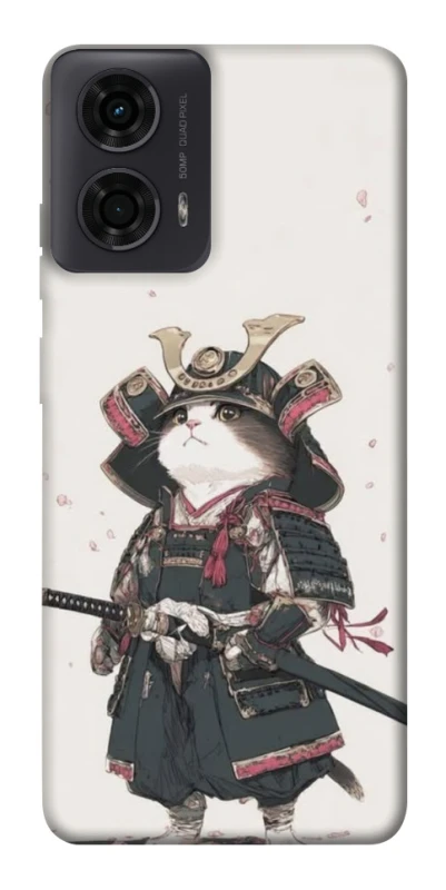 Чохол на Motorola Moto G24 Samurai Cat Warrior фото 1 з 1