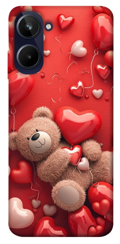 Чохол на Realme 10 4G bear in hearts фото 1 з 1