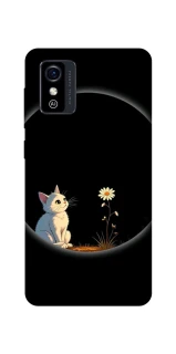 Чехол на ZTE Blade L9 Cat and flower фото 1 из 1