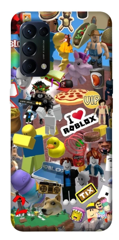Чохол на Oppo Reno 5 4G Roblox collage ver.5 фото 1 з 1