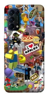 Чехол на Oppo Reno 5 4G Roblox collage ver.5 фото 1 из 1