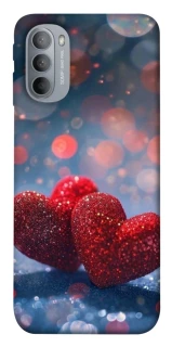 Чехол на Motorola Moto G31 Red hearts фото 1 из 1