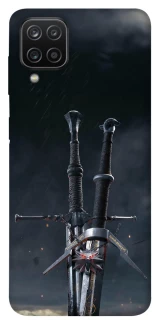 Чохол на Samsung Galaxy A12 Мечі Ведьмака фото 1 з 1
