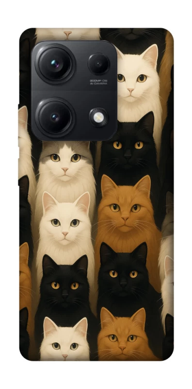 Чохол на Xiaomi Redmi Note 14S Colorful Cat Collage фото 1 з 1
