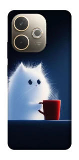 Чехол на Oppo A5 Pro 4G Чехол кот с кофе фото 1 из 1